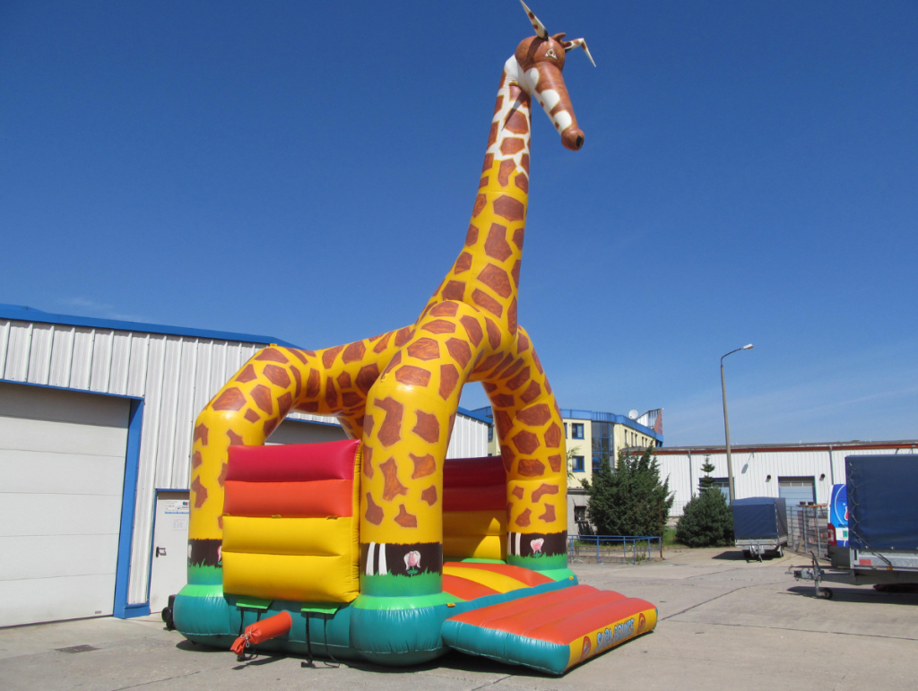 Hüpfburg Giraffe ca. 5x6m Höhe ca. 6m
